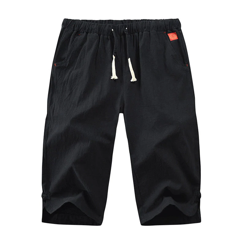 Briar® | Summer Solid Color Casual Linen Shorts For Men - Image 2