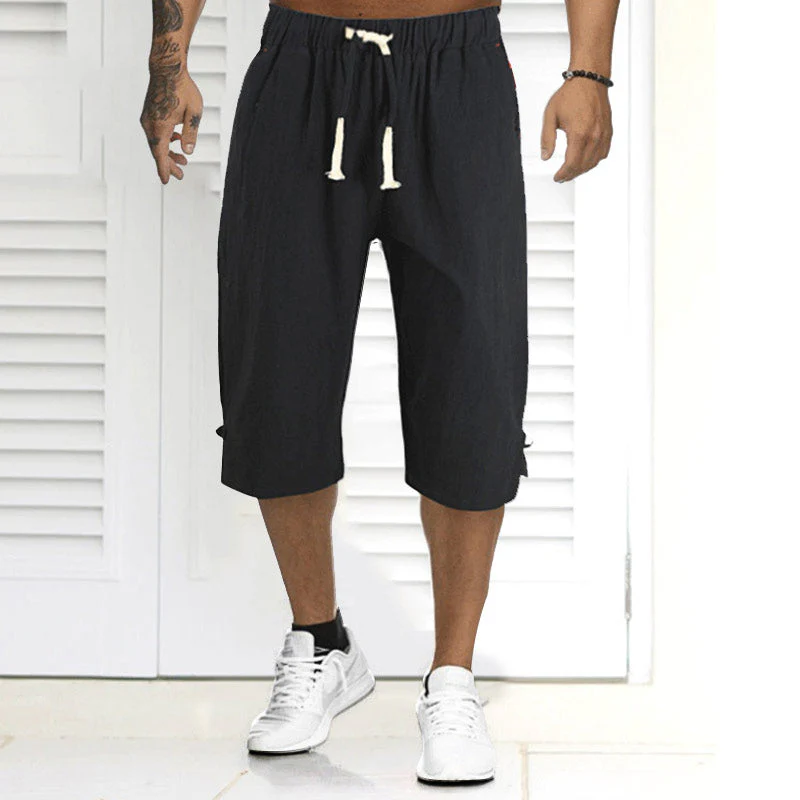Briar® | Summer Solid Color Casual Linen Shorts For Men - Image 5