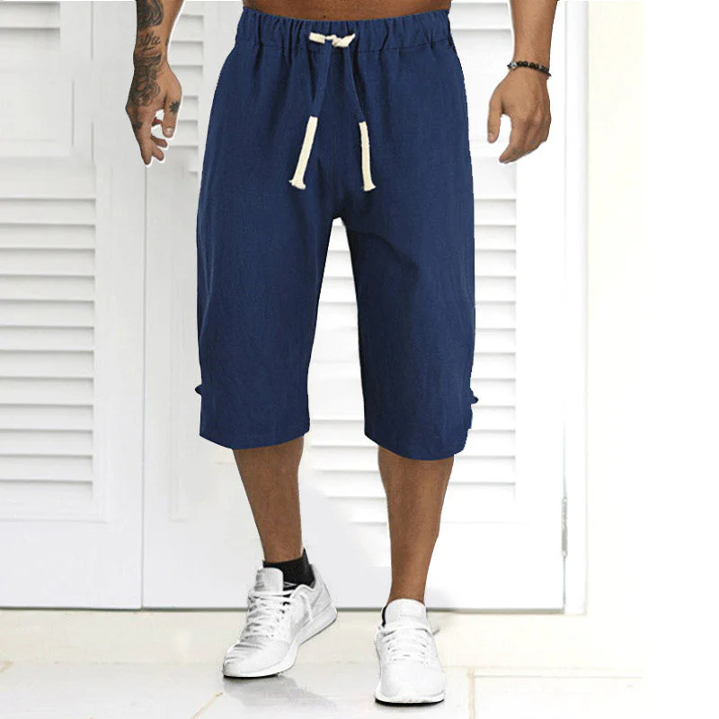Briar® | Summer Solid Color Casual Linen Shorts For Men - Image 6