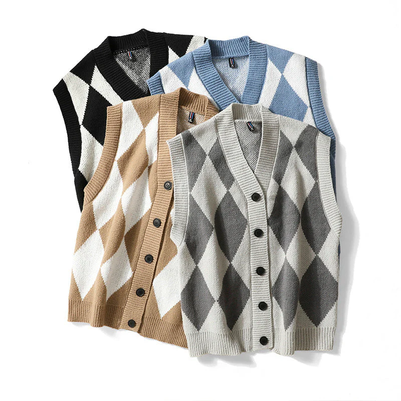 Brígido® | Argyle Wool Vest - Image 5