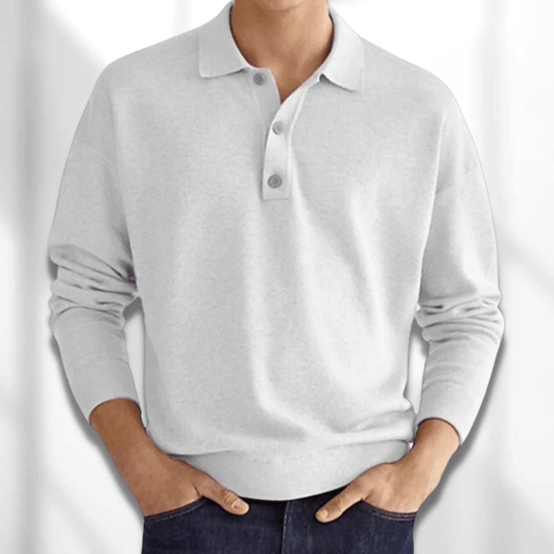 Broderick® | Classic Polo With Long Sleeves - Image 3