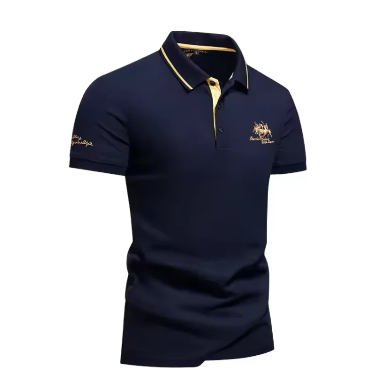 Brody® | Luxury Embroidered Cotton Polo For Men - Image 3