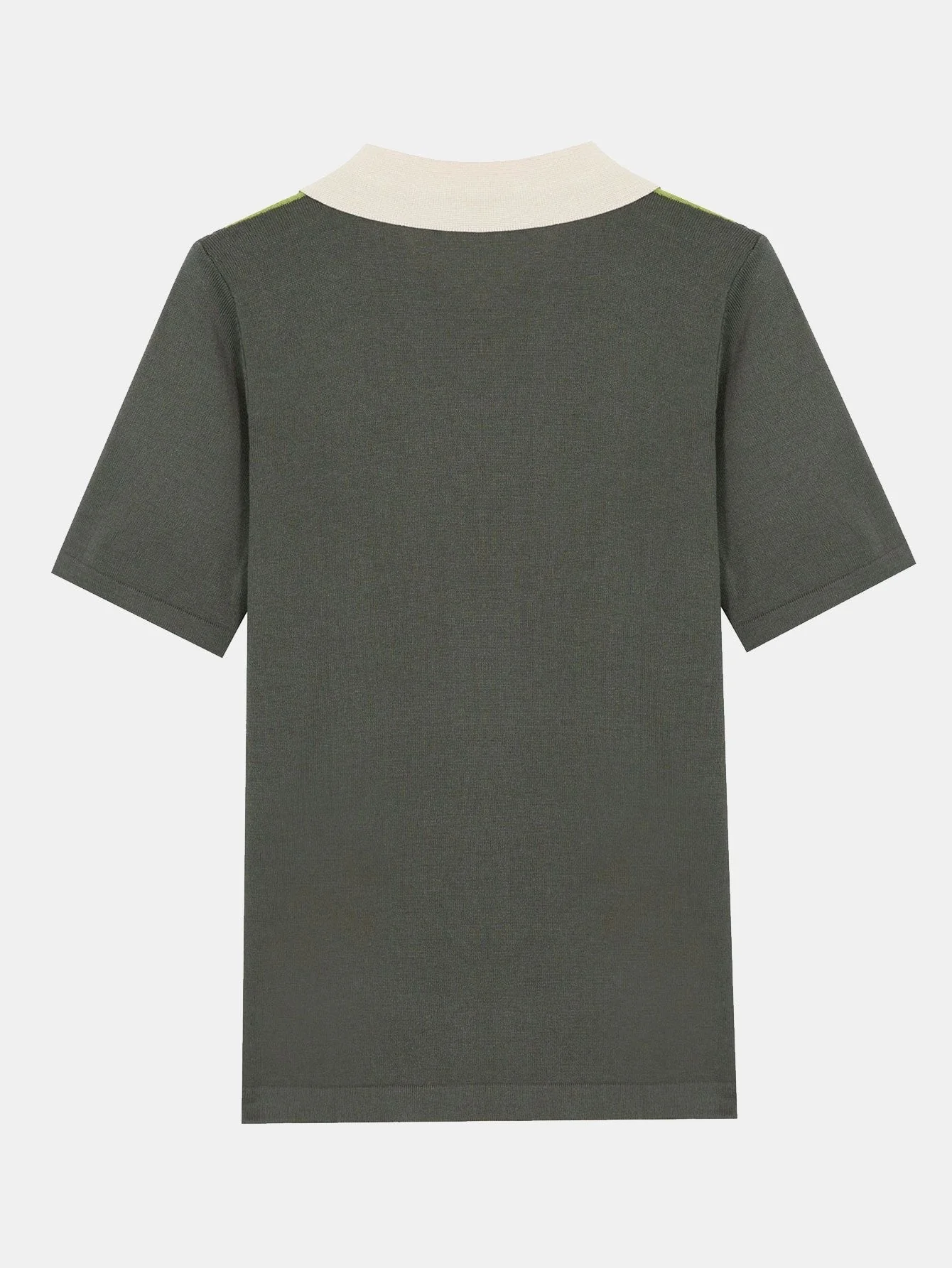 Brooks | Striped Short Sleeve Color Block Sweater Polo - Image 2