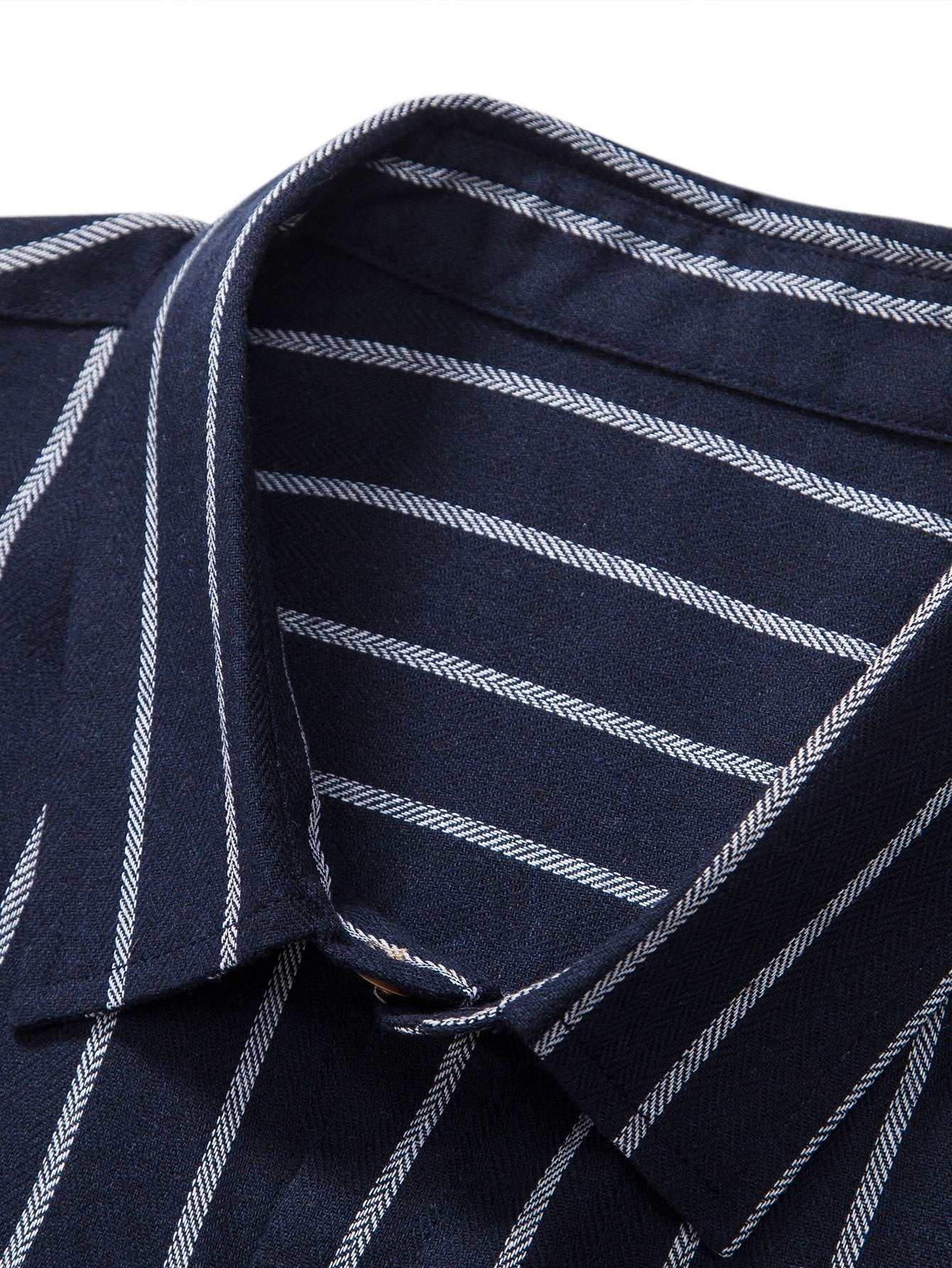 Bruce® | Cotton Blend Striped Button Up Shirt - Image 6