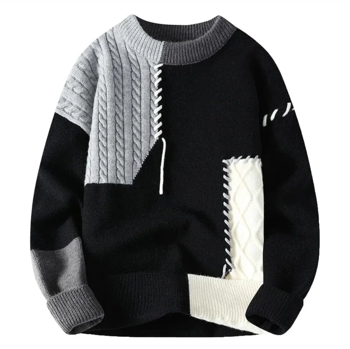 Bruce® | Luxury Patchwork Sweater - Image 10