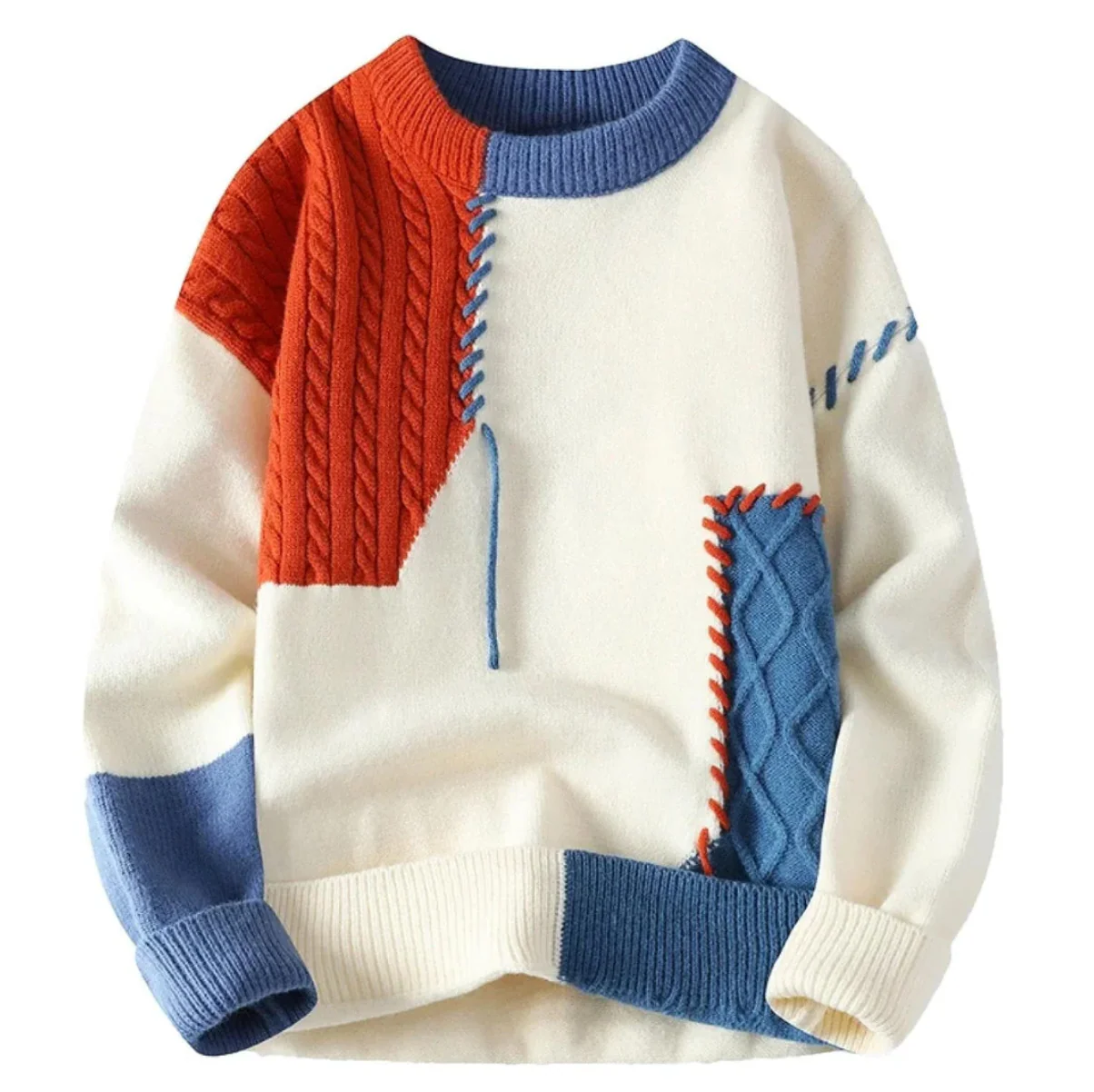 Bruce® | Luxury Patchwork Sweater - Image 2