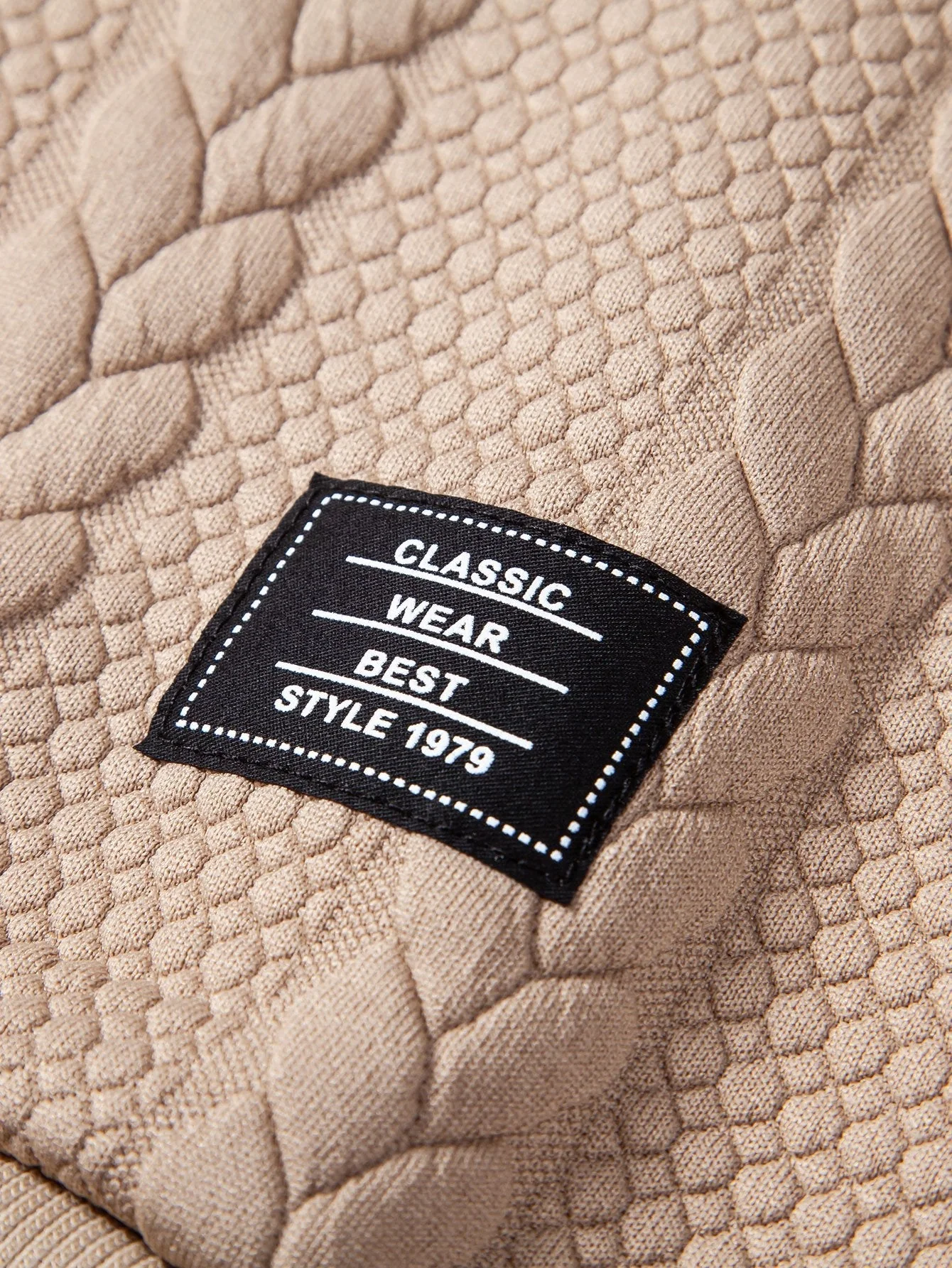 Bruce | Relax Fit Wheat Jacquard Hoodie - Image 13