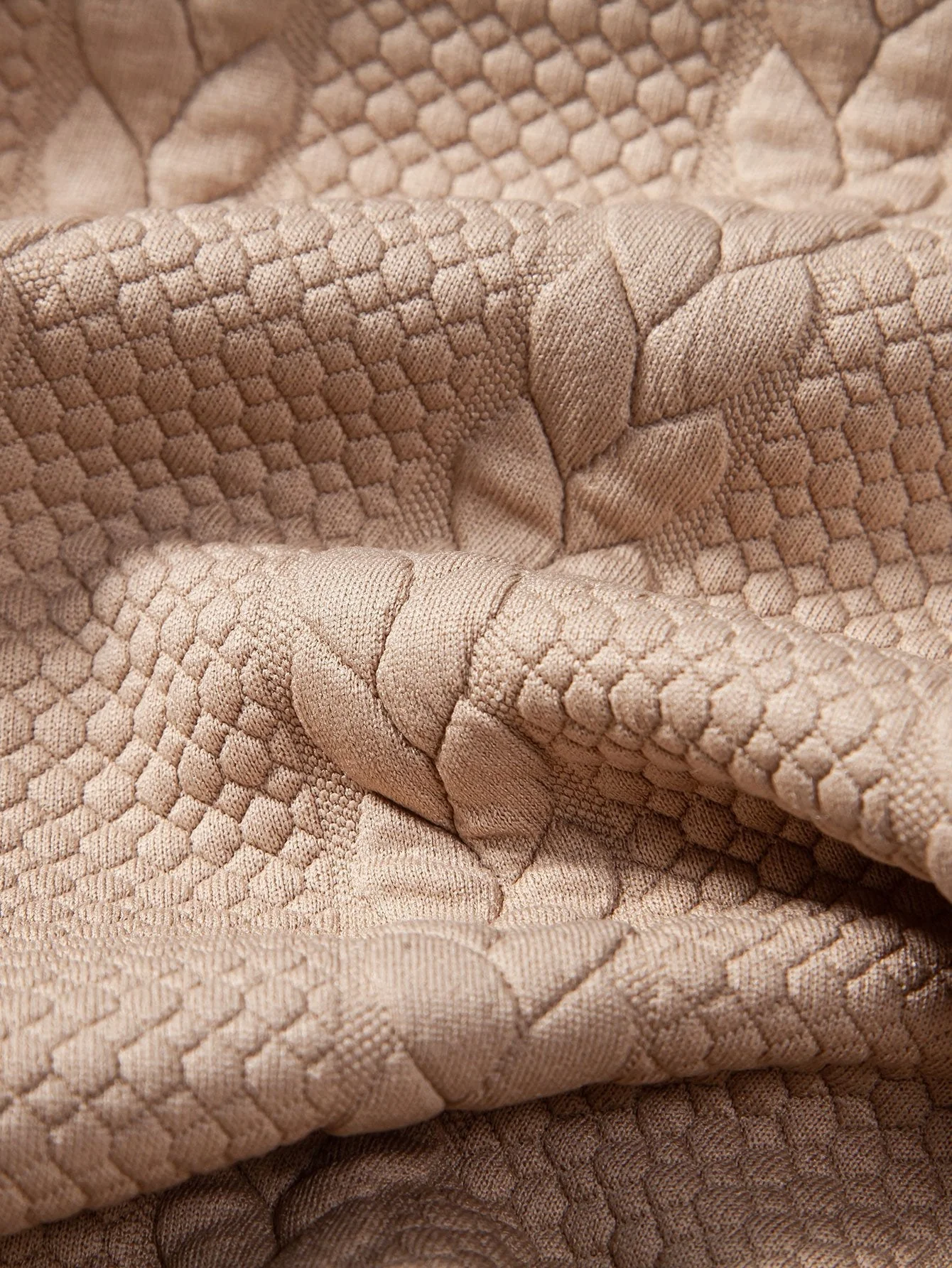 Bruce | Relax Fit Wheat Jacquard Hoodie - Image 14