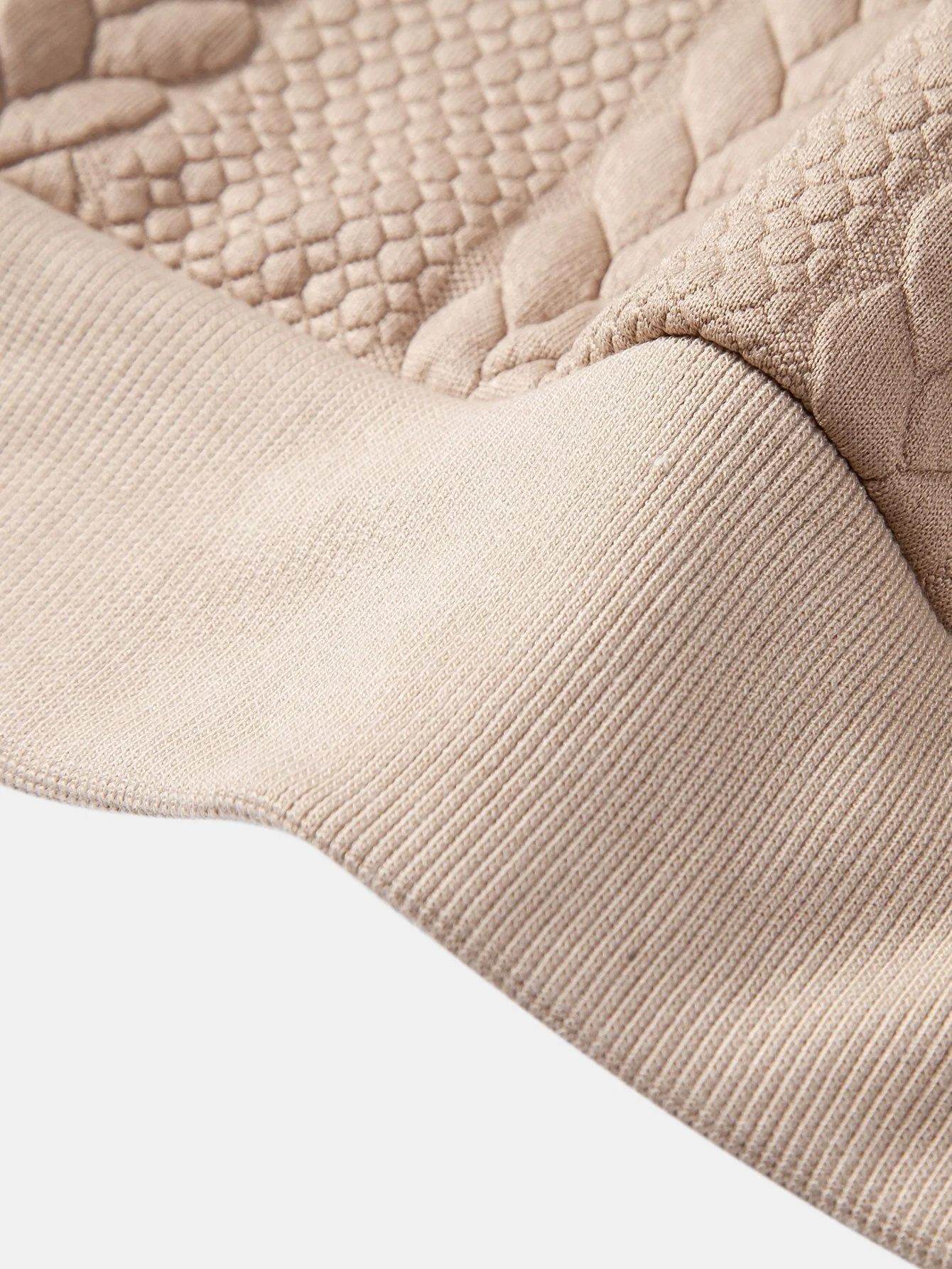 Bruce | Relax Fit Wheat Jacquard Hoodie - Image 16