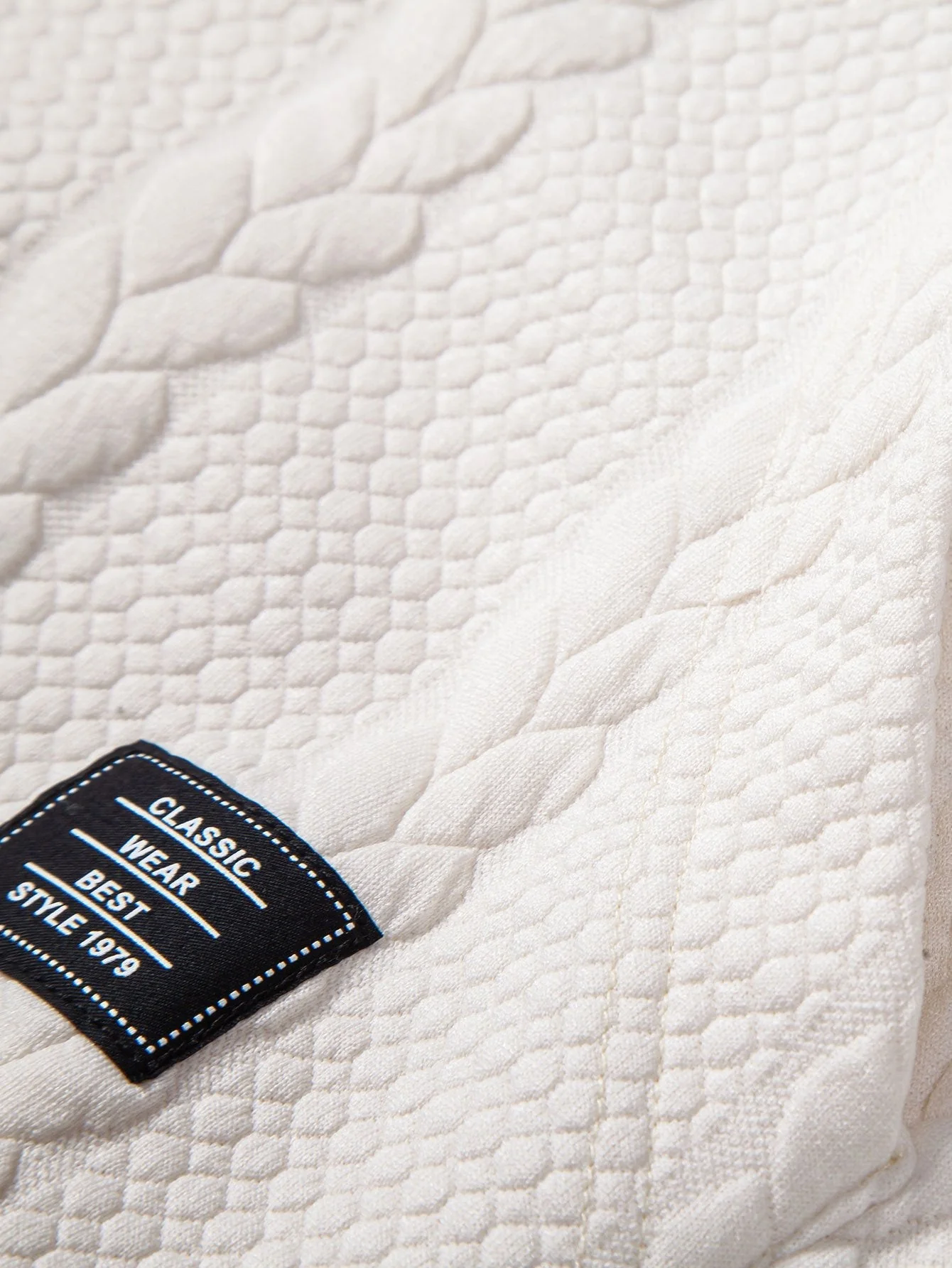 Bruce | Relax Fit Wheat Jacquard Hoodie - Image 2