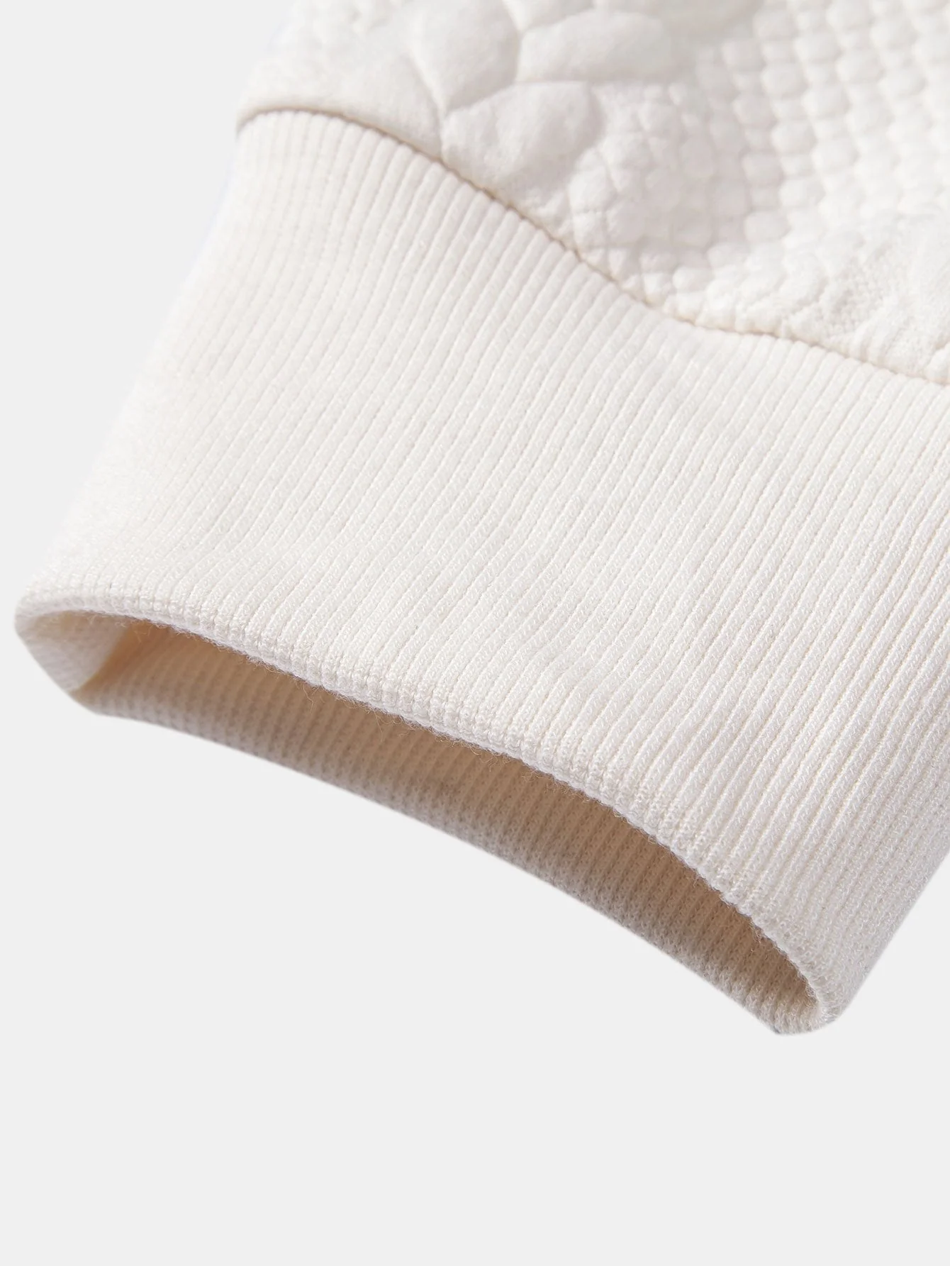 Bruce | Relax Fit Wheat Jacquard Hoodie - Image 4