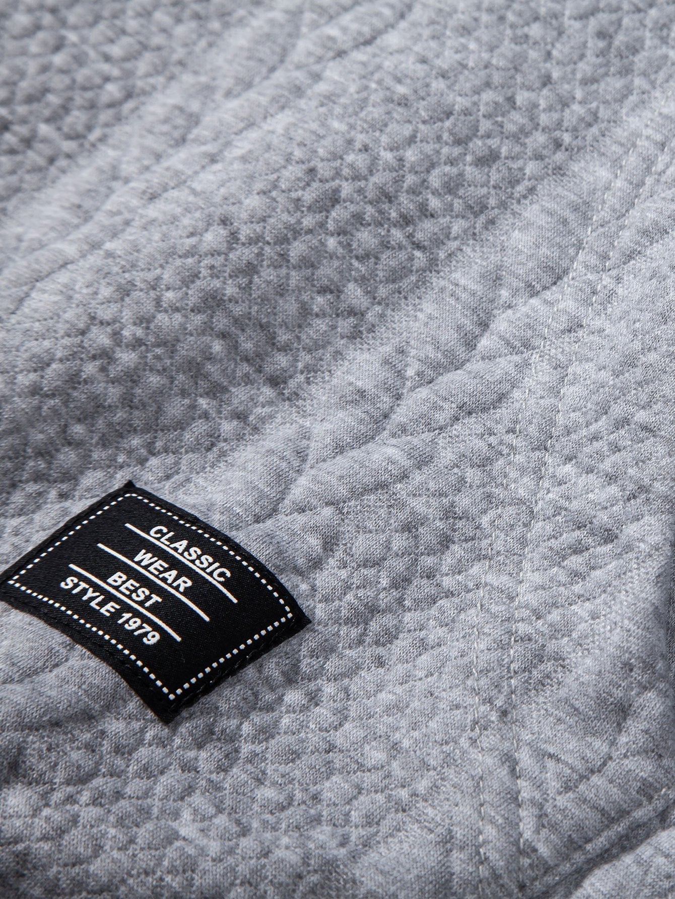 Bruce | Relax Fit Wheat Jacquard Hoodie - Image 7