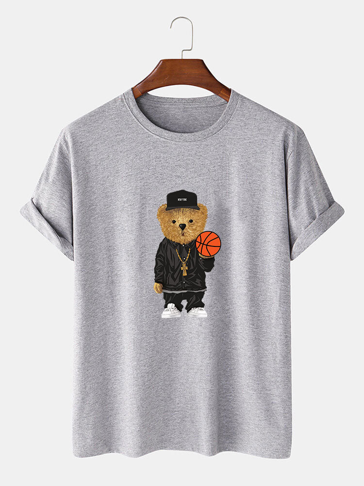 Bruno® | Basketball Bear Print T-Shirt & Shorts - Image 9