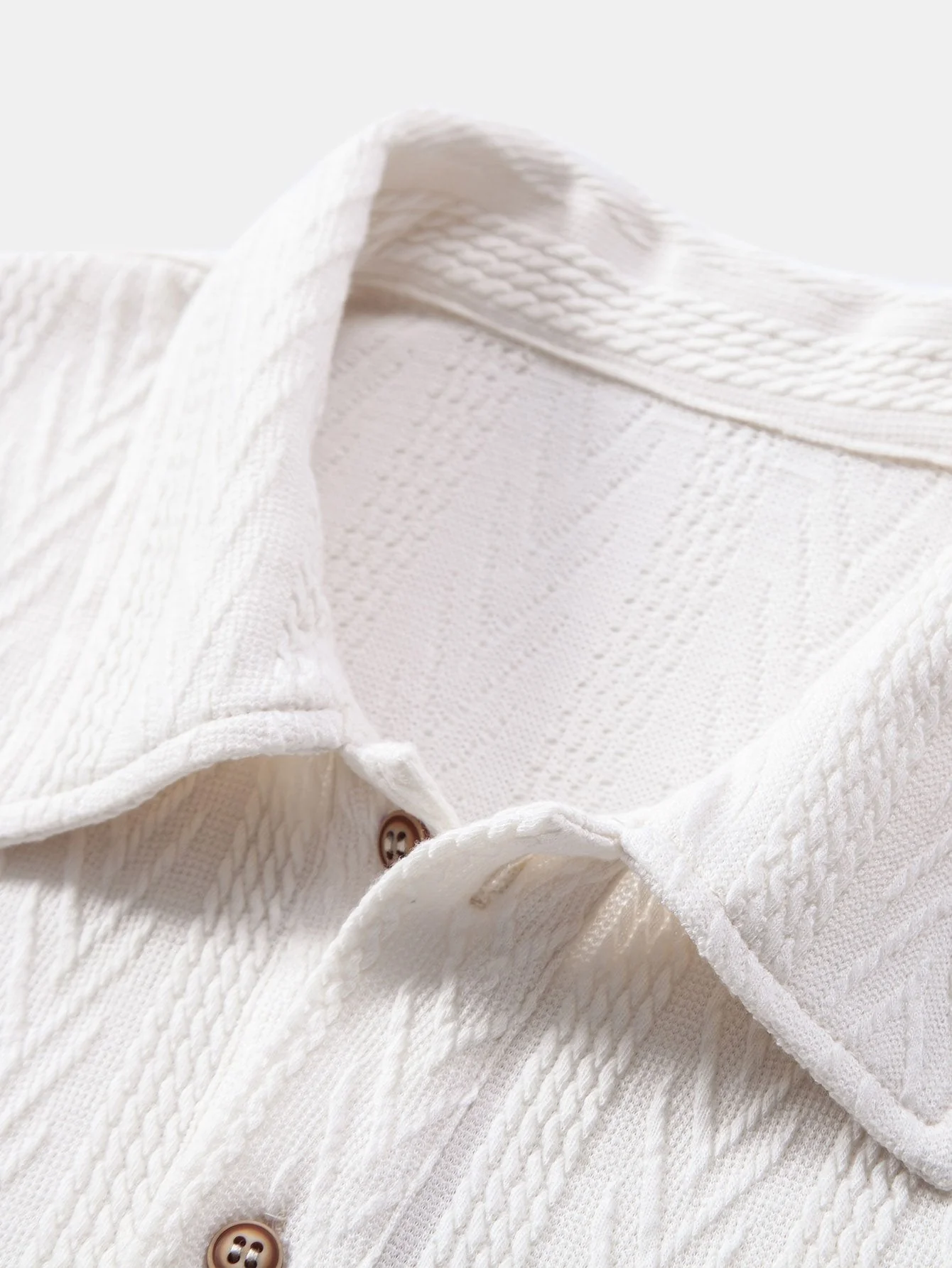Bruno® | Knitted Geometric Jacquard Polo Shirt - Image 14