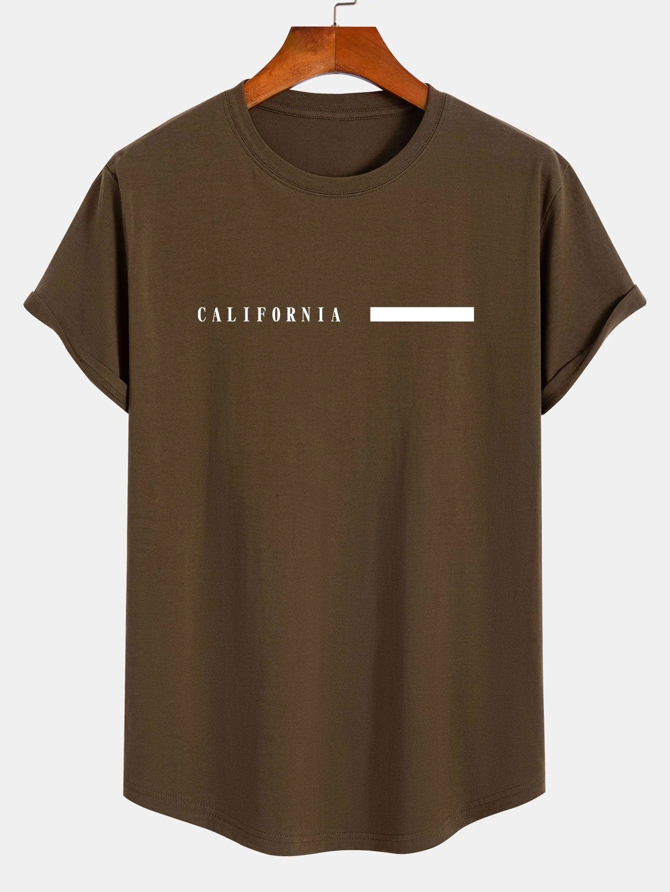Bruno® | Slogan Print Cotton Arc Hem T-Shirt - Image 4