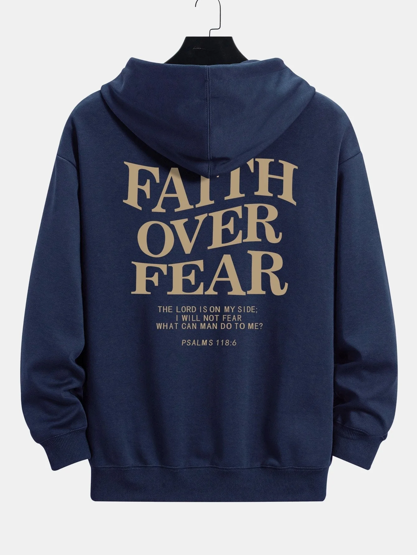 Bruno | Faith Over Fear Print Relax Fit Hoodie - Image 16