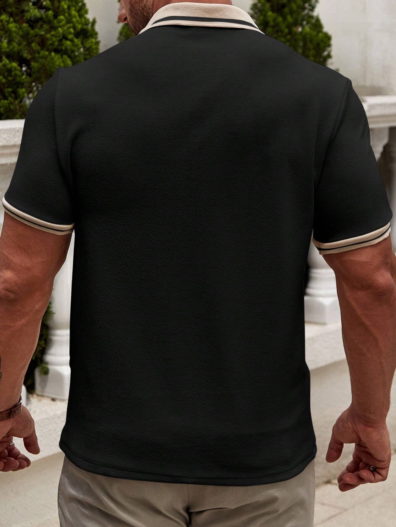 Brynmor® | Polo Shirt With Contrast Trim For Men - Image 3