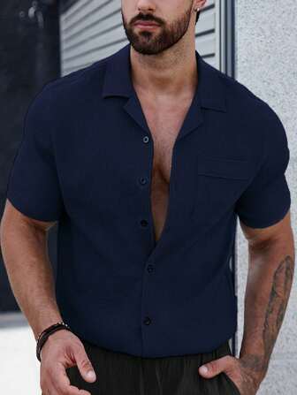 Burke® | Men's shirt with plain buttons and patch pockets - Image 11