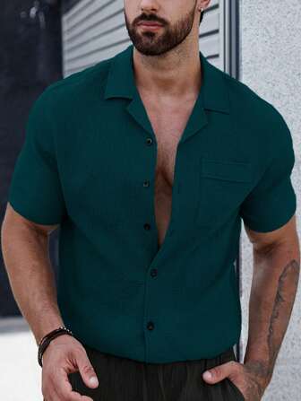 Burke® | Men's shirt with plain buttons and patch pockets - Image 13