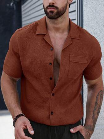 Burke® | Men's shirt with plain buttons and patch pockets - Image 15