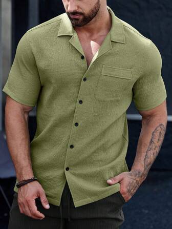 Burke® | Men's shirt with plain buttons and patch pockets - Image 18