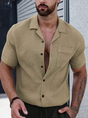 Burke® | Men's shirt with plain buttons and patch pockets - Image 5