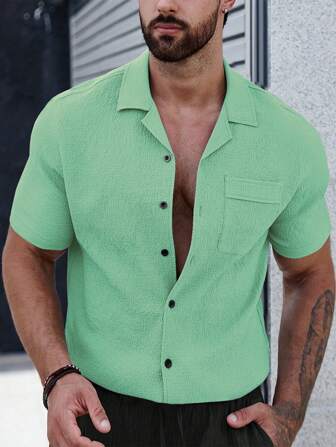 Burke® | Men's shirt with plain buttons and patch pockets - Image 6