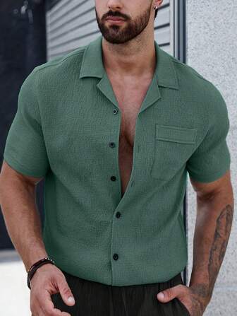 Burke® | Men's shirt with plain buttons and patch pockets - Image 7