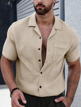 Burke® | Men's shirt with plain buttons and patch pockets - Image 9