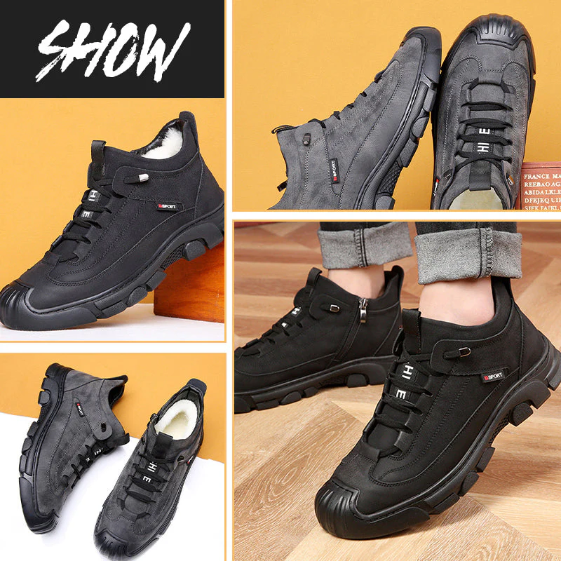 Caden® | Men's winter sneakers with faux fur lining - Image 4