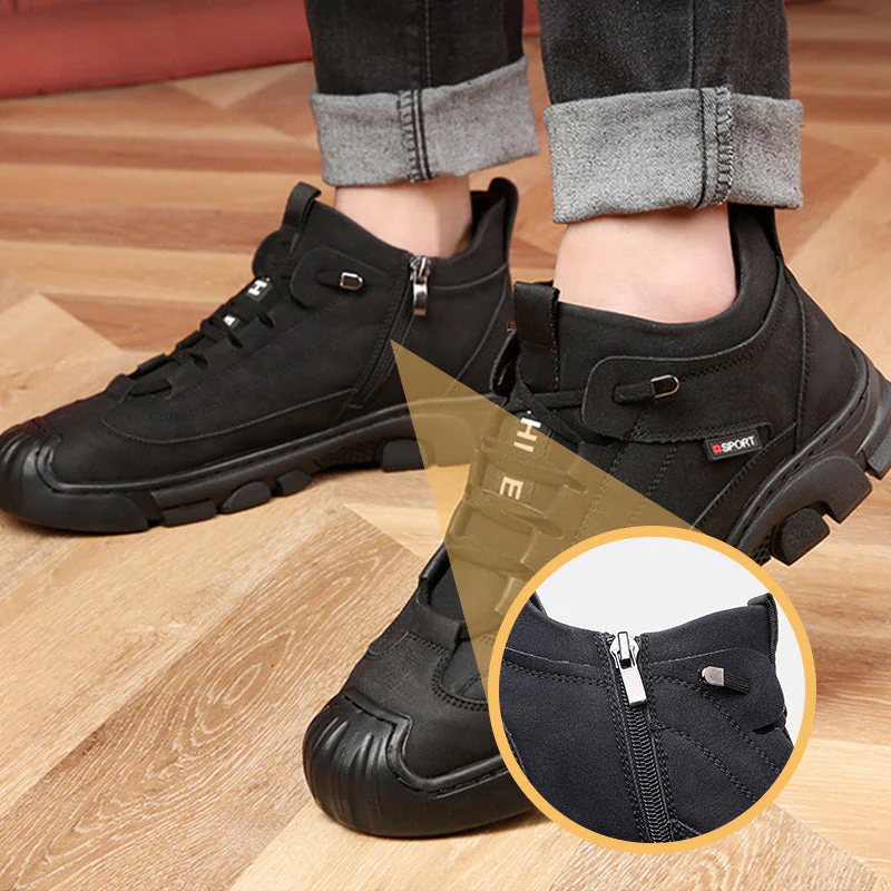 Caden® | Men's winter sneakers with faux fur lining - Image 5
