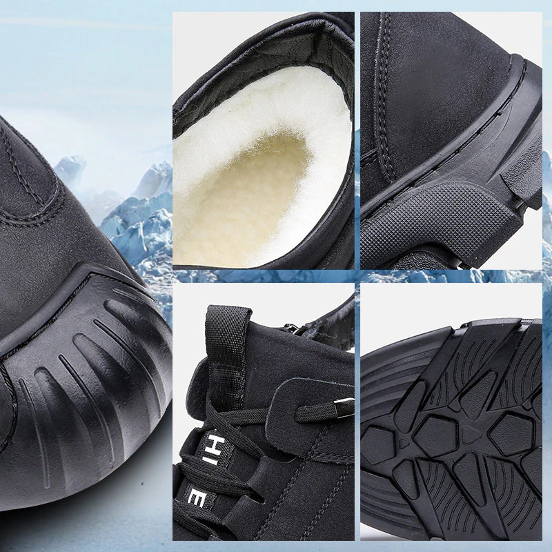 Caden® | Men's winter sneakers with faux fur lining - Image 6