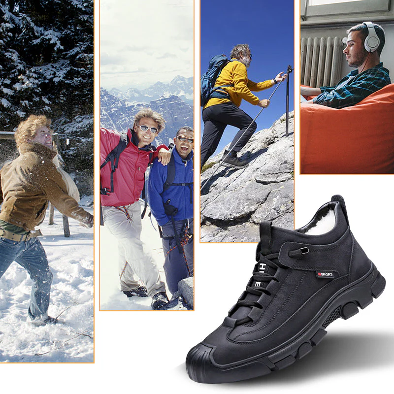 Caden® | Men's winter sneakers with faux fur lining - Image 8