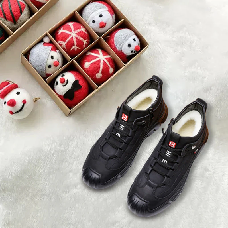 Caden® | Men's winter sneakers with faux fur lining - Image 9