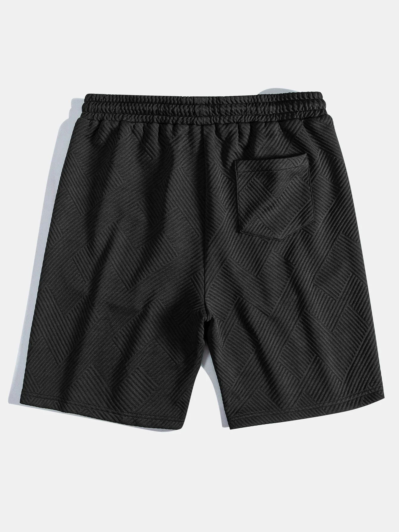 Caesar | Striped Jacquard Drawstring Shorts - Image 2