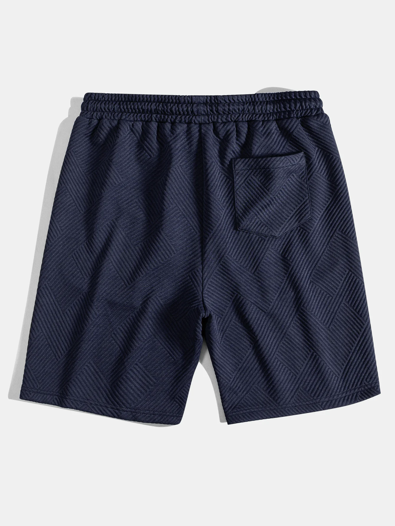 Caesar | Striped Jacquard Drawstring Shorts - Image 6