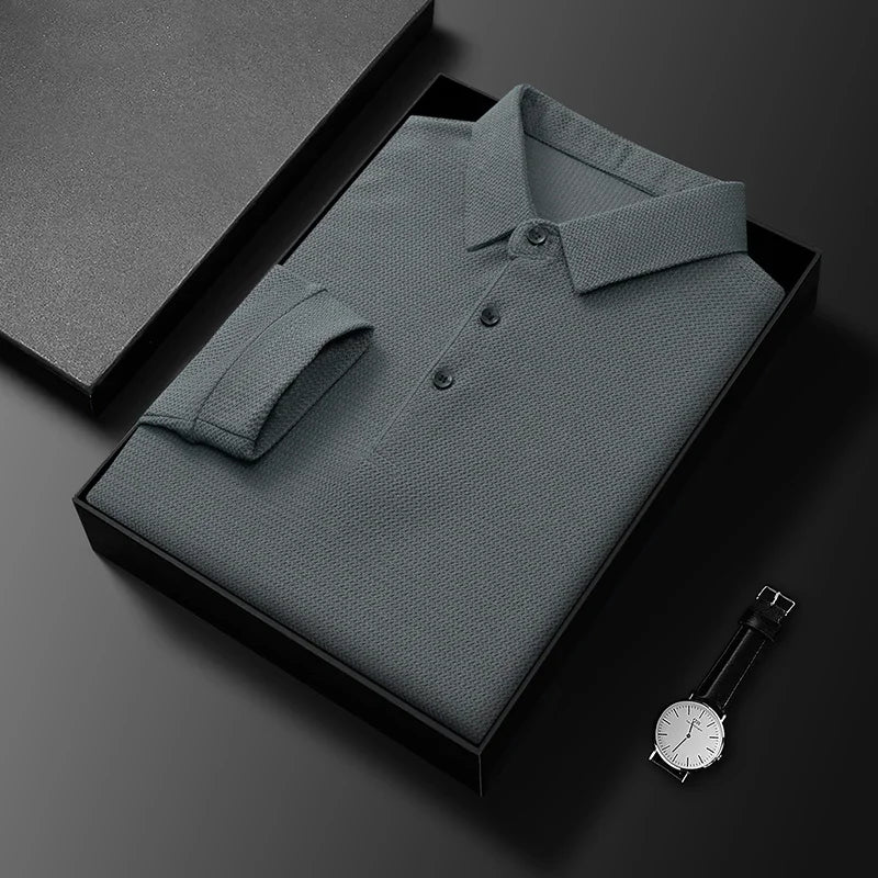 Caius® | Comfortable polo with long sleeves - Image 10