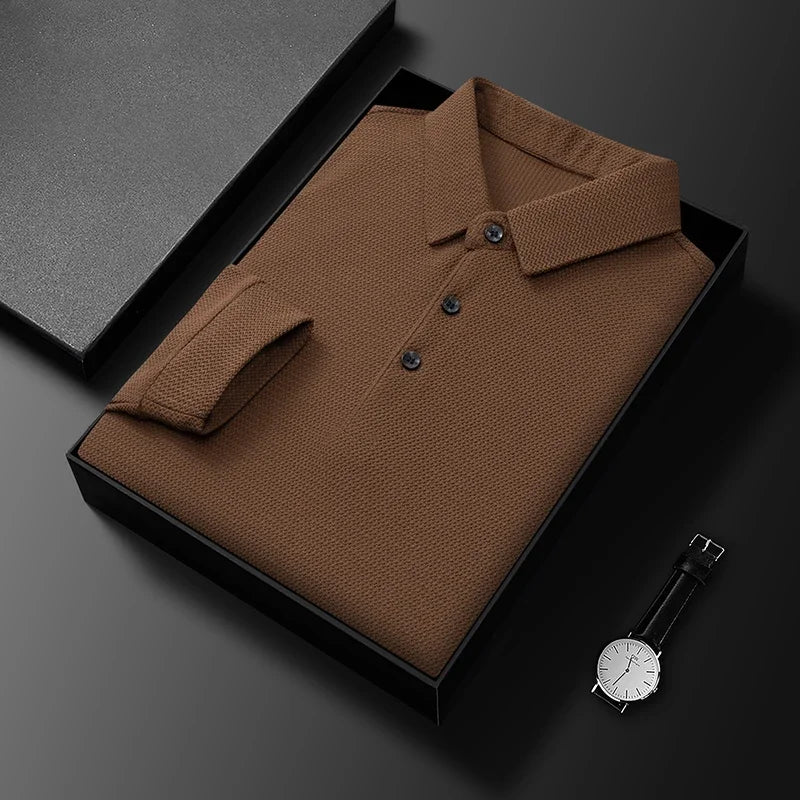 Caius® | Comfortable polo with long sleeves - Image 7