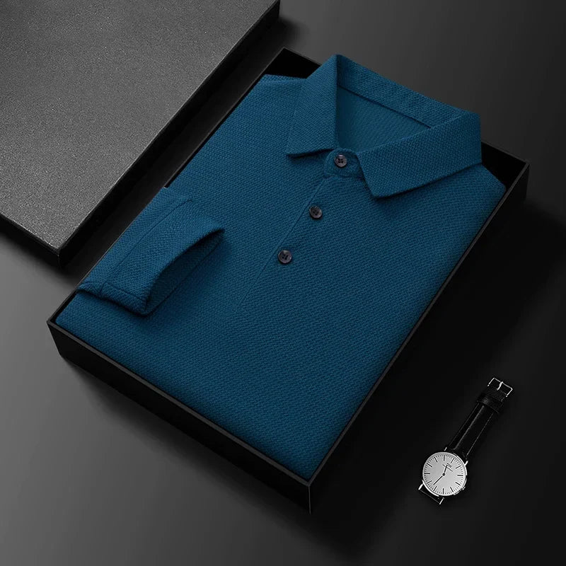 Caius® | Comfortable polo with long sleeves - Image 8