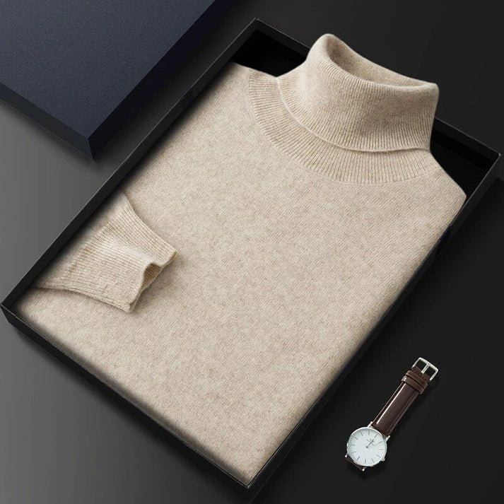 Caius | Soft cashmere turtleneck sweater - Image 5