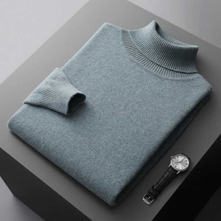 Caius | Soft cashmere turtleneck sweater - Image 8