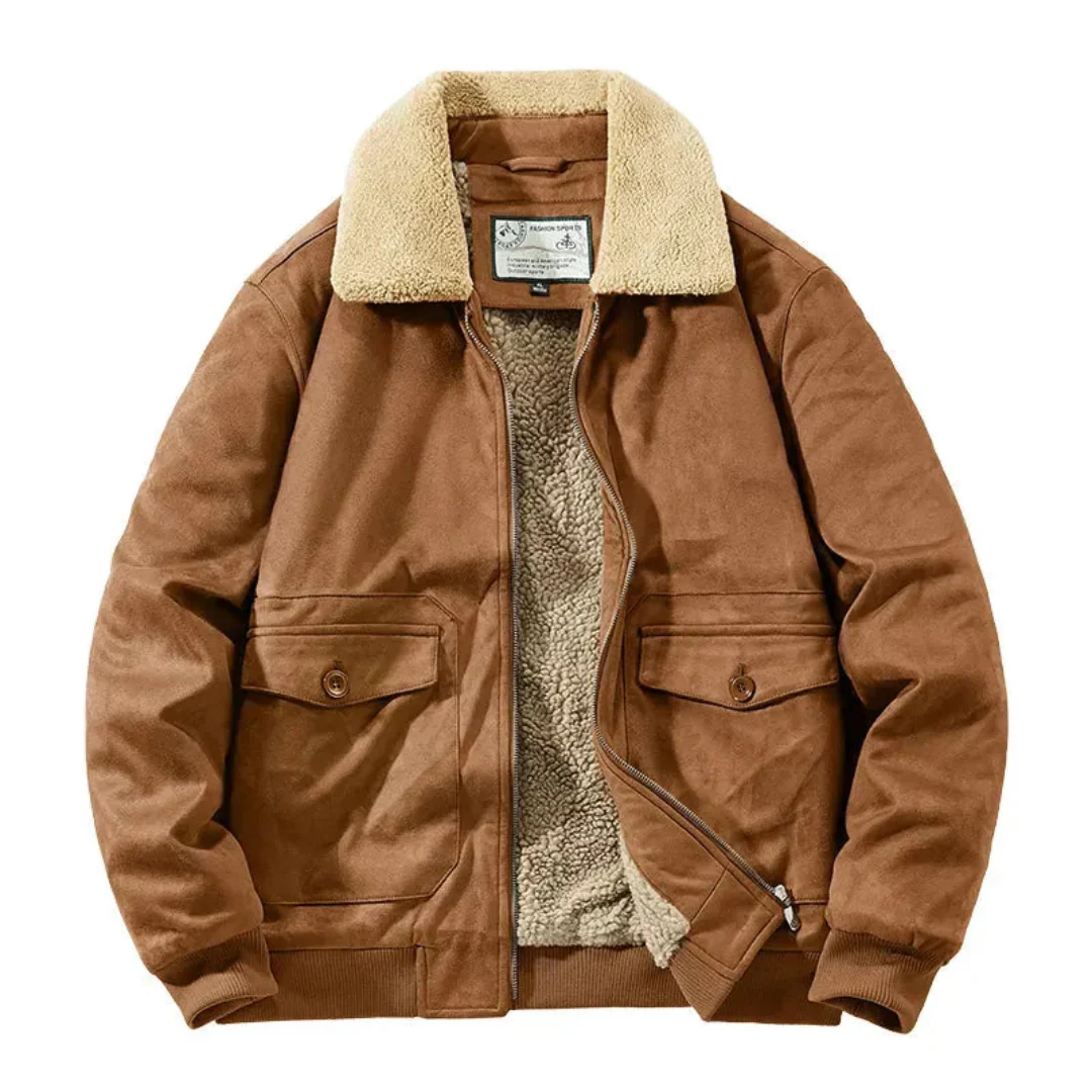 Calixto | Lined Suede Jacket - Image 3