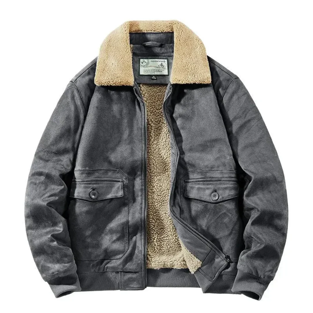 Calixto | Lined Suede Jacket - Image 4