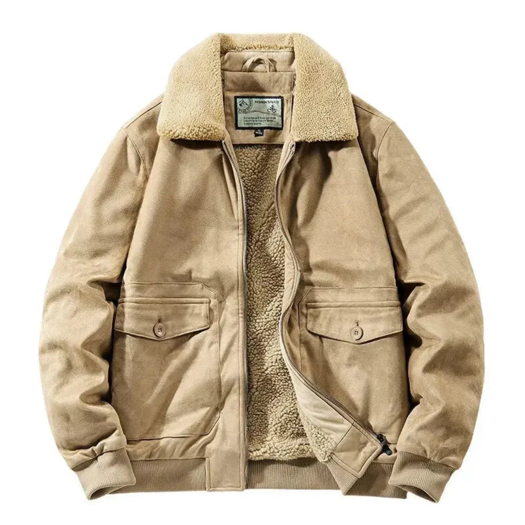 Calixto | Lined Suede Jacket - Image 5