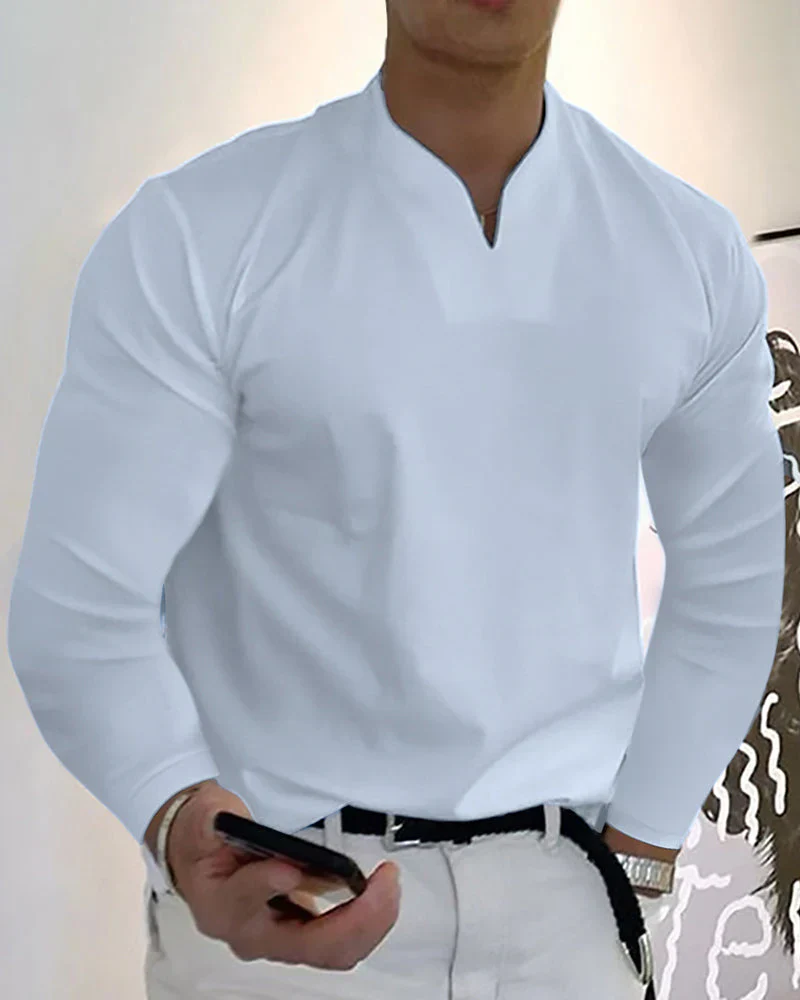 Cameron® | Solid Color Long Sleeve Shirt