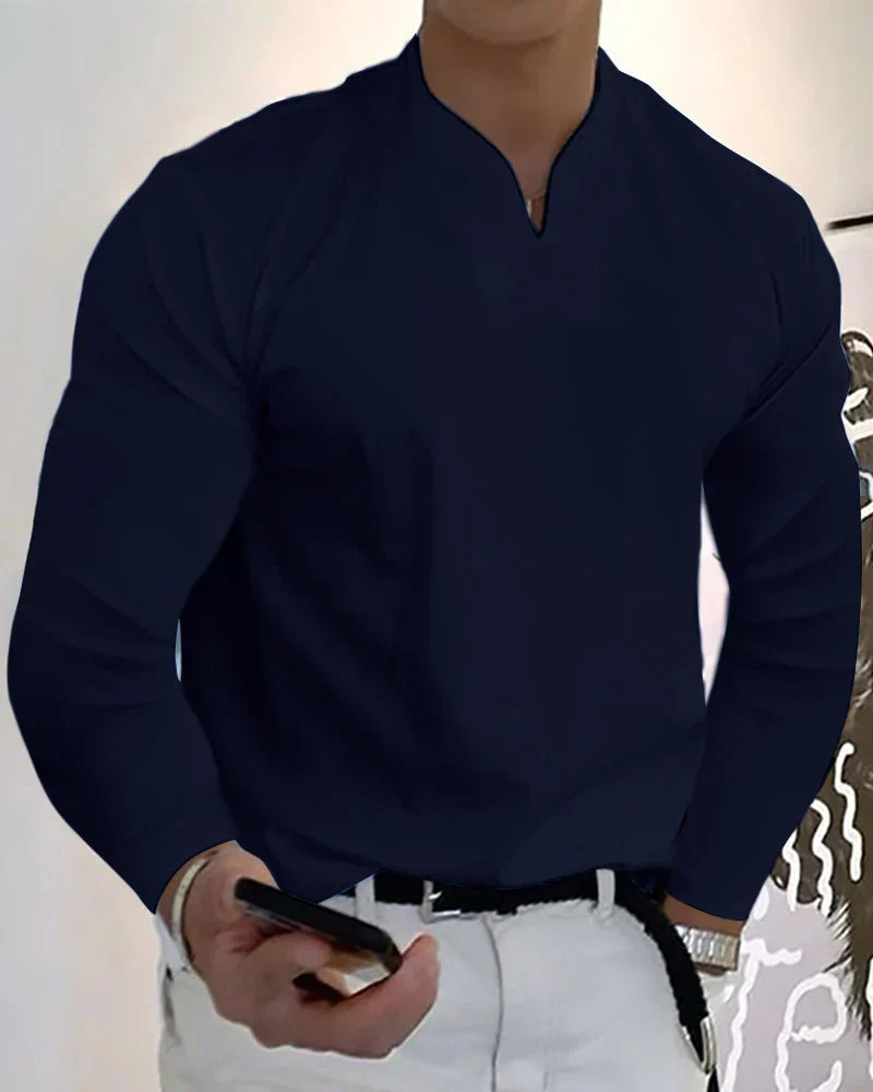 Cameron® | Solid Color Long Sleeve Shirt - Image 5