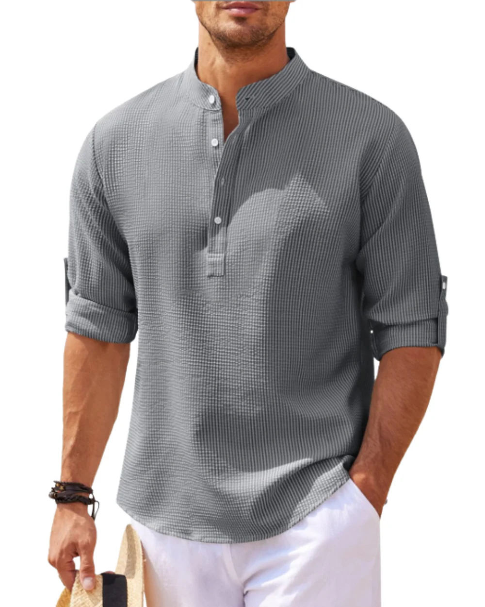 Cameron | Long Sleeved Polo Shirt - Image 3