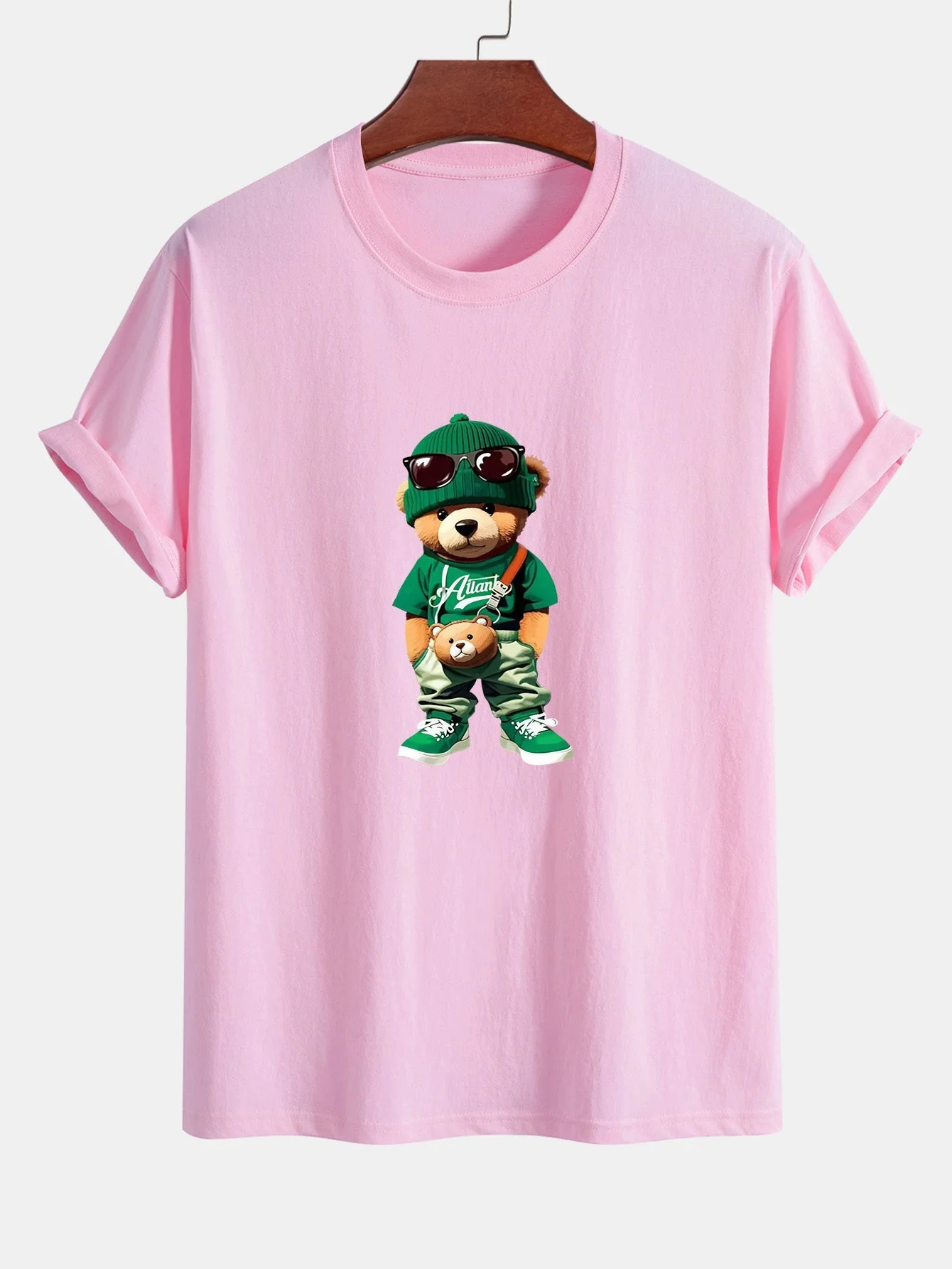 Cándido® | Trendy Bear Print Cotton T-Shirt - Image 12