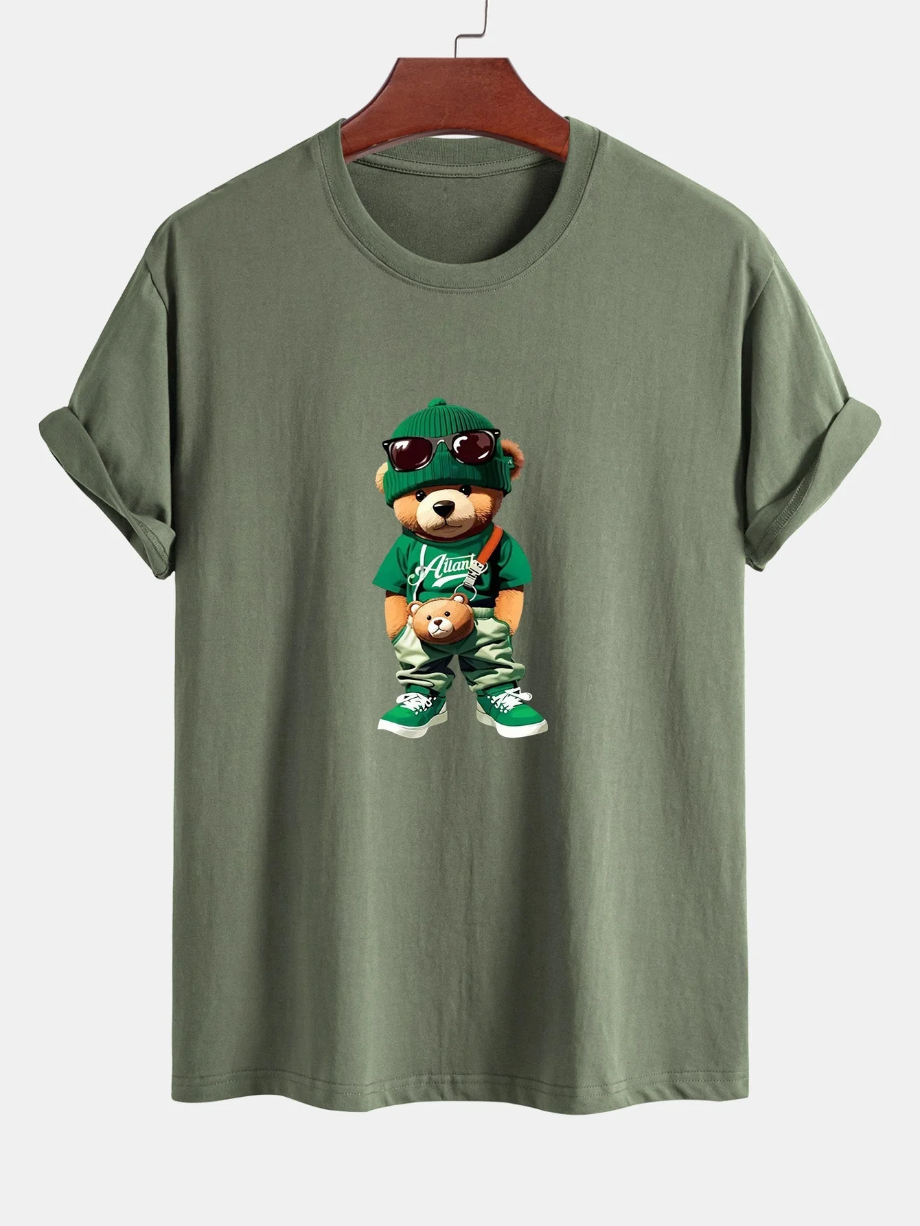 Cándido® | Trendy Bear Print Cotton T-Shirt - Image 16