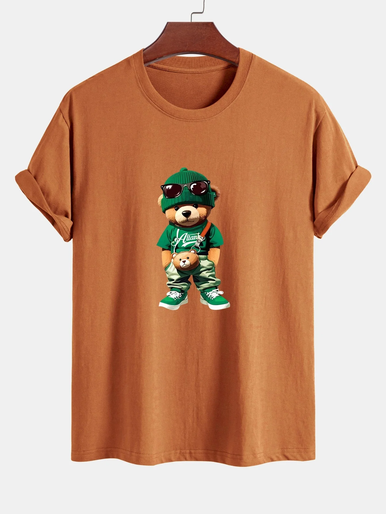 Cándido® | Trendy Bear Print Cotton T-Shirt - Image 6